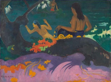 海の近くで私を見つめて ポスト印象派 原始主義 ポール・ゴーギャン Oil Paintings